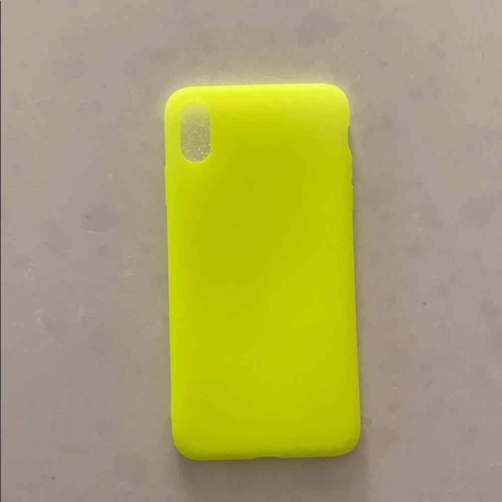 Silicone Case for Apple iPhone XS Max-neon yellow